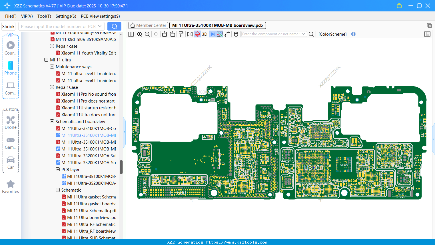 Xiaomi MI 11Ultra-35100K1MOB-MB Boardview